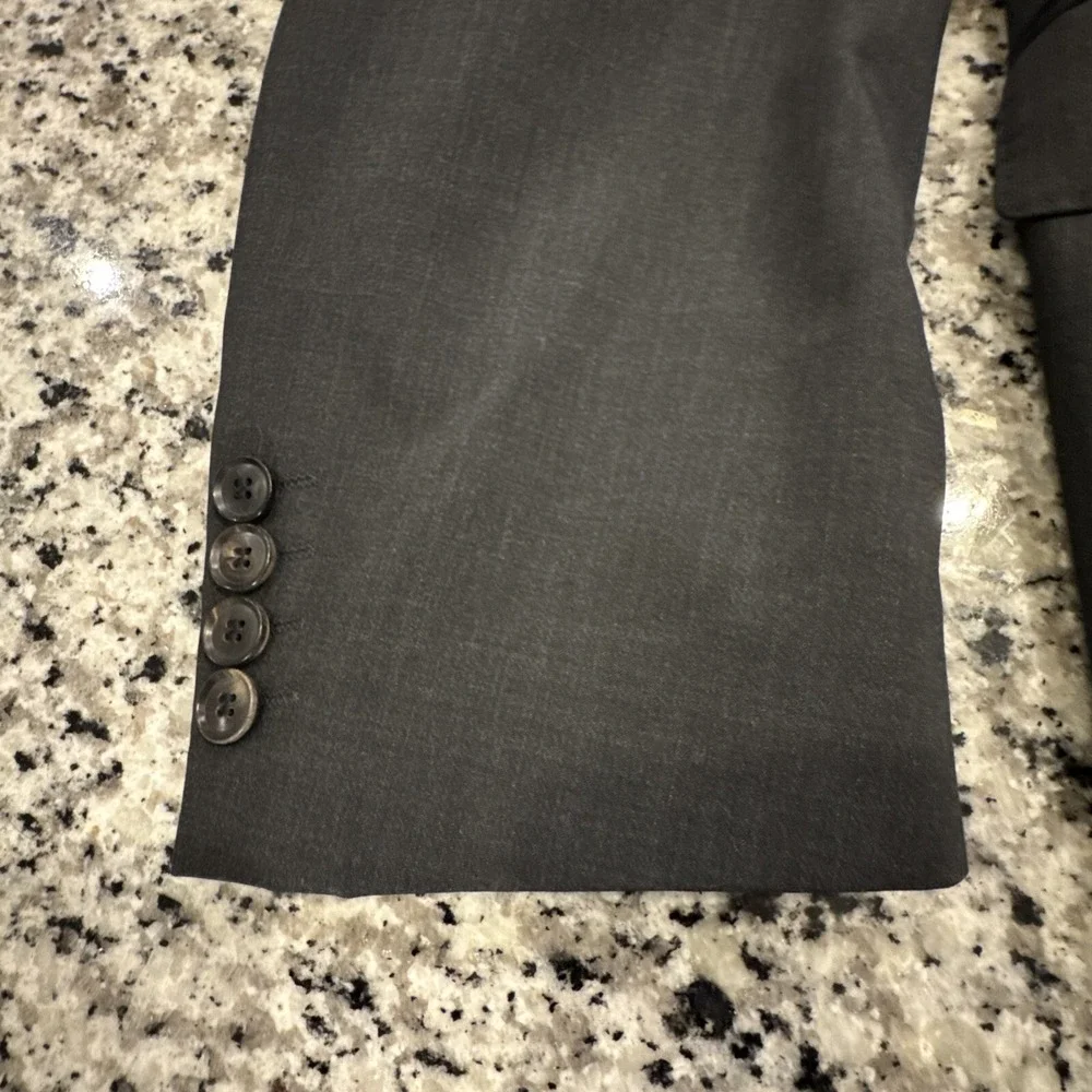 Hugo Boss Coppola Movie 44R Stretch Wool Sports‎ Coat Suit Jacket Black Charcoal